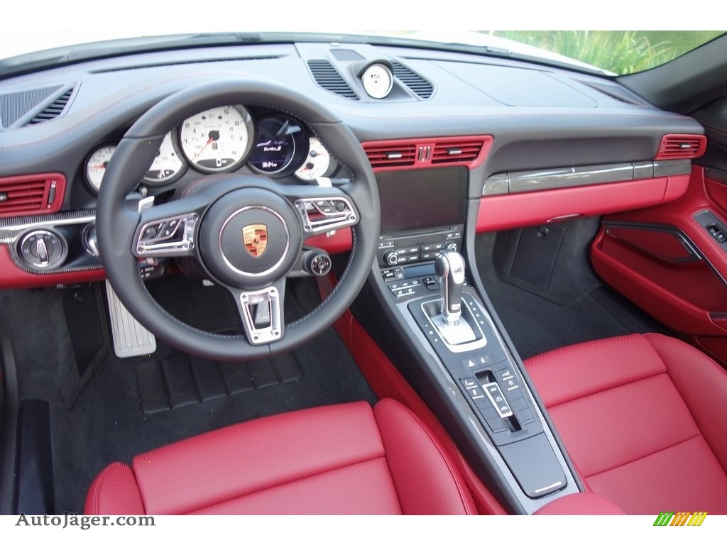 2019 911 Turbo S Cabriolet - White / Bordeaux Red photo #10
