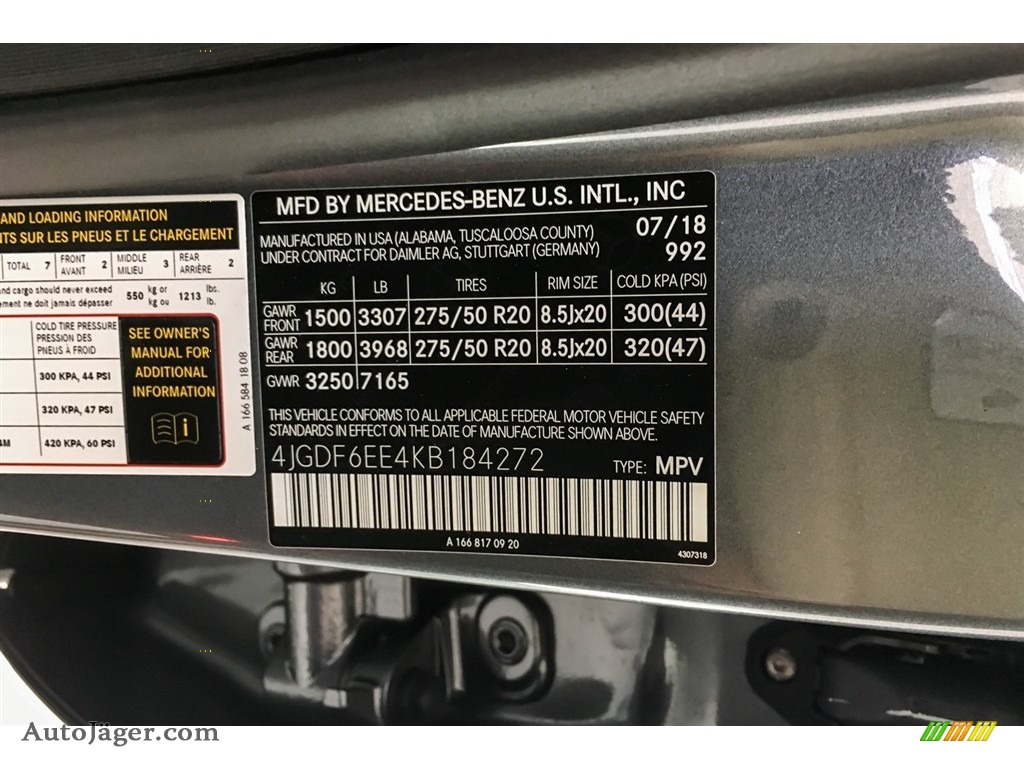 2019 GLS 450 4Matic - Selenite Grey Metallic / Black photo #11