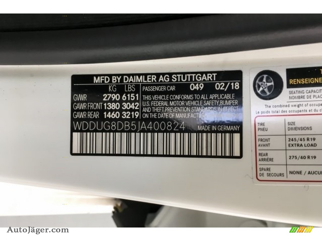 2018 S 560 Sedan - designo Cashmere White (Matte) / Black photo #10