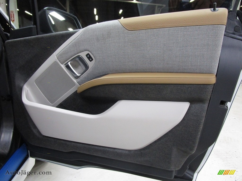 2016 i3 with Range Extender - Capparis White / Giga Cassia Natural Leather/Carum Spice Grey Wool Cloth photo #15