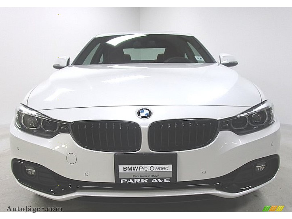 2019 4 Series 430i xDrive Coupe - Mineral White Metallic / Coral Red photo #7