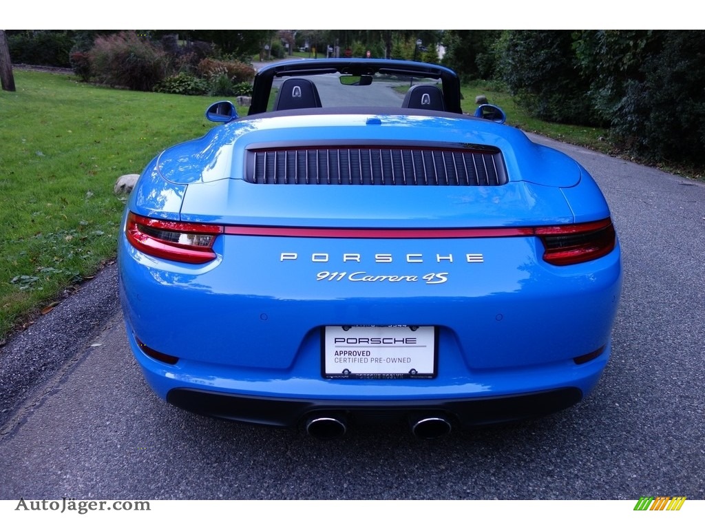 2017 911 Carrera 4S Cabriolet - Paint to Sample Voodoo Blue / Black photo #5