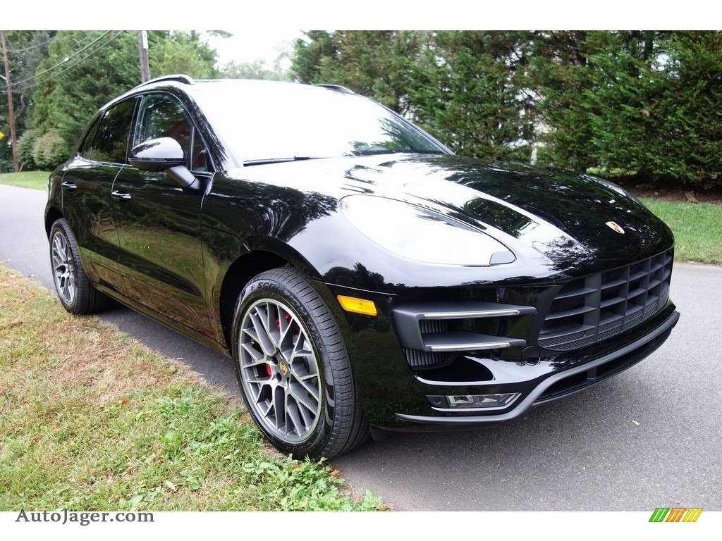 2018 Macan Turbo - Black / Black/Garnet Red photo #1