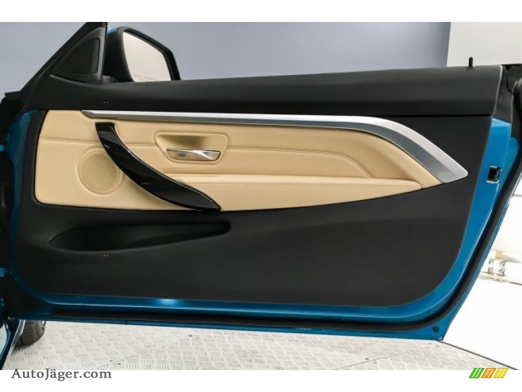 2018 4 Series 430i Coupe - Snapper Rocks Blue Metallic / Venetian Beige/Black photo #31