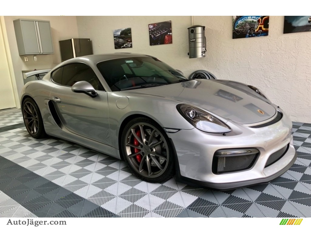 GT Silver Metallic / Black Porsche Cayman GT4