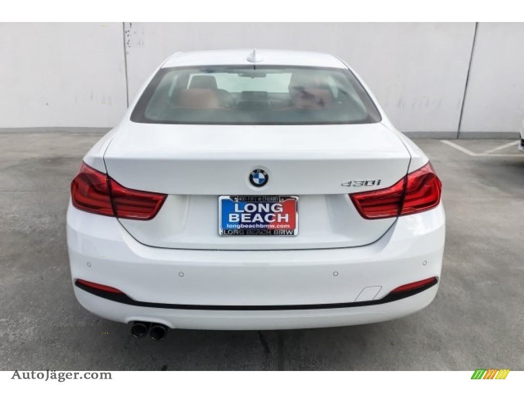2019 4 Series 430i Coupe - Alpine White / Coral Red photo #3