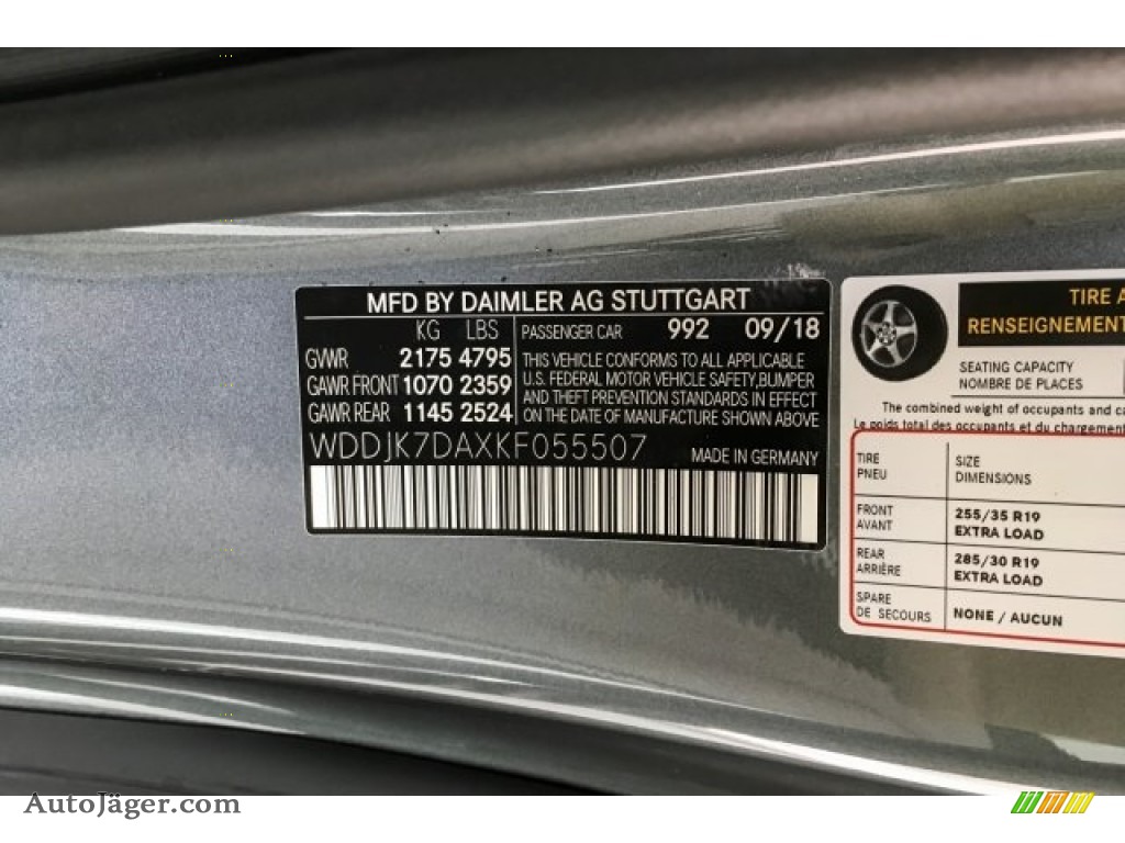 2019 SL 550 Roadster - Selenite Grey Metallic / Crystal Grey/Black photo #11