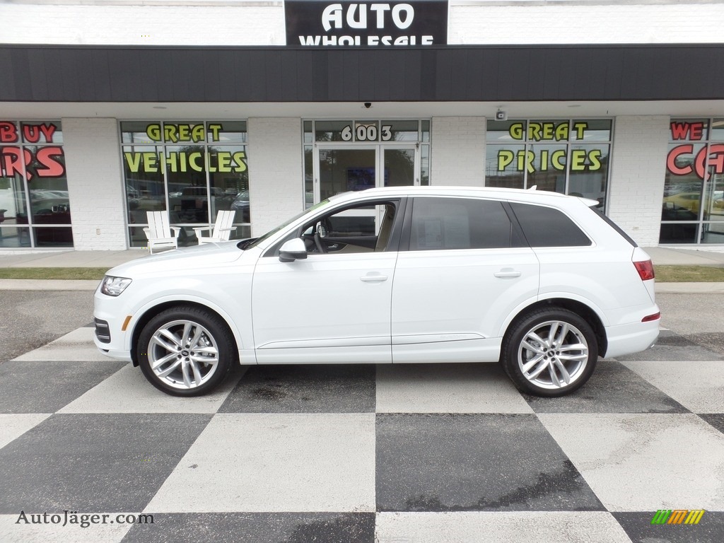 2018 Q7 3.0 TFSI Prestige quattro - Glacier White Metallic / Pistachio Beige photo #1