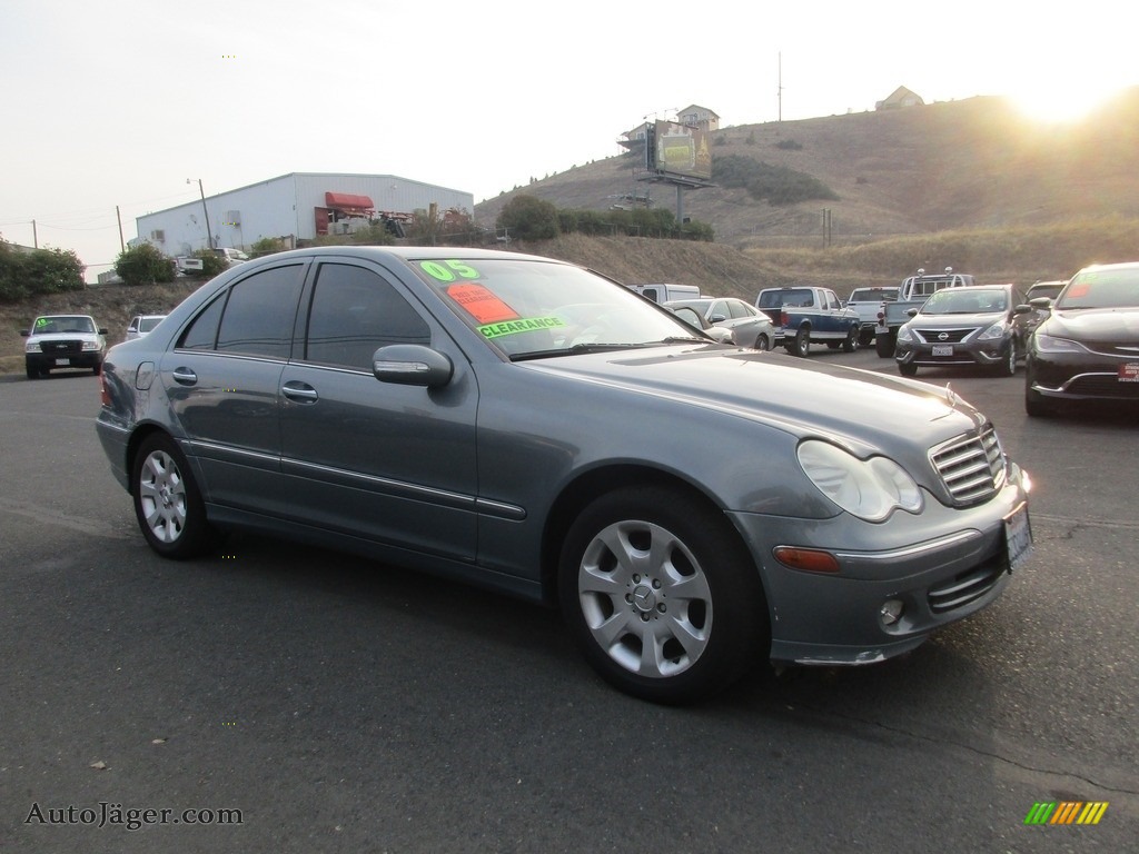 2005 C 240 Sedan - Granite Grey Metallic / Black photo #1