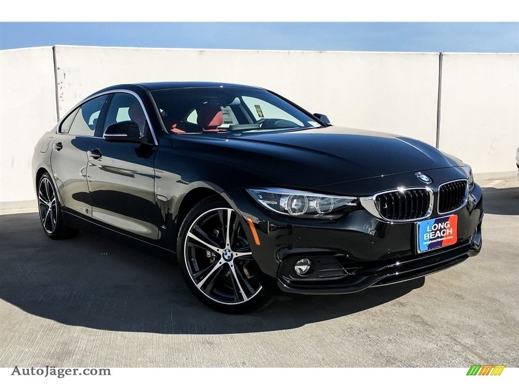 2019 4 Series 430i Gran Coupe - Jet Black / Coral Red photo #12