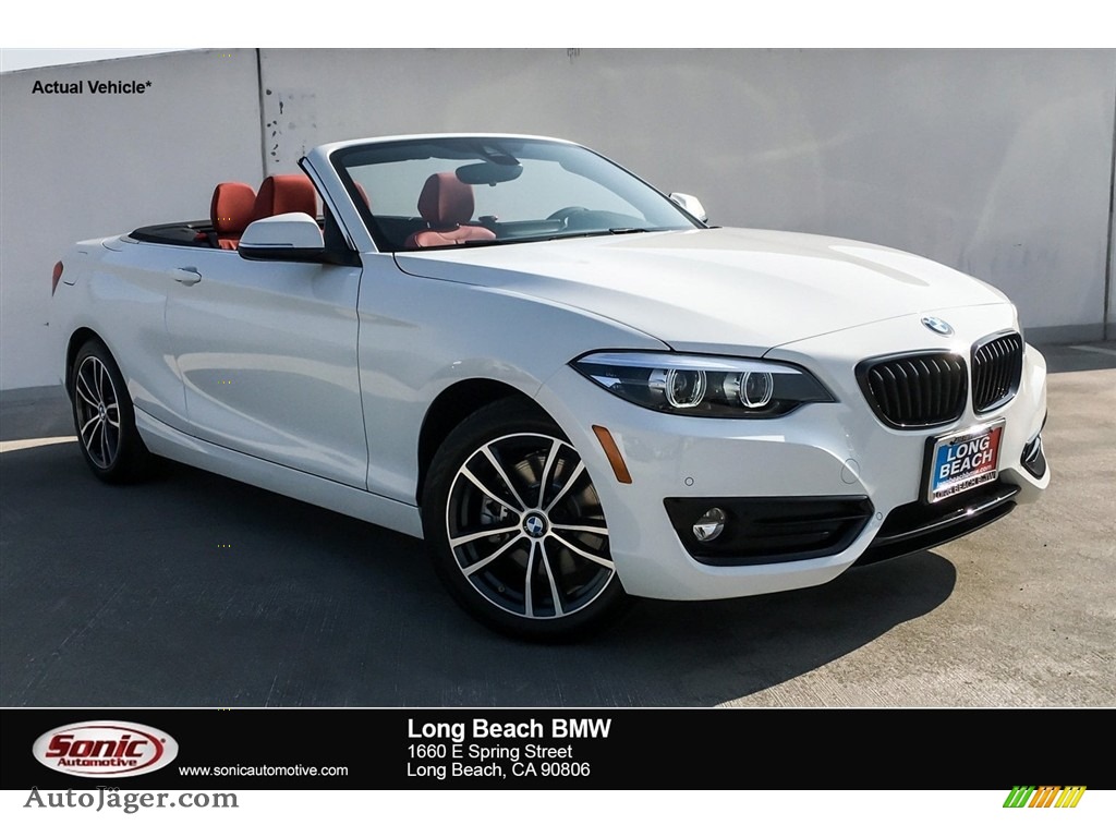 2019 2 Series 230i Convertible - Alpine White / Coral Red photo #1