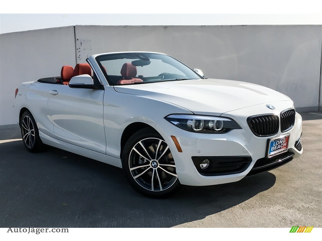 2019 2 Series 230i Convertible - Alpine White / Coral Red photo #12
