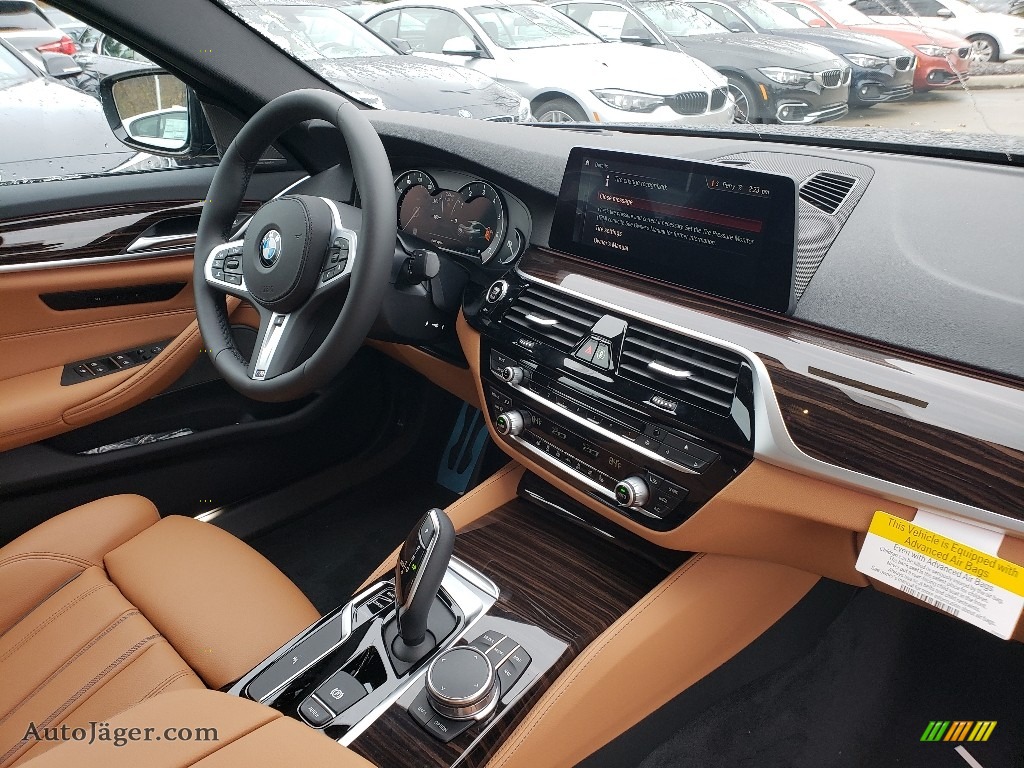 2019 5 Series 540i xDrive Sedan - Carbon Black Metallic / Cognac photo #4