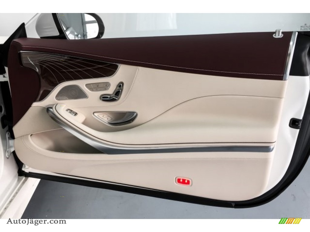 2019 S 560 4Matic Coupe - designo Diamond White Metallic / designo Silk Beige/Satin Red Pearl photo #31