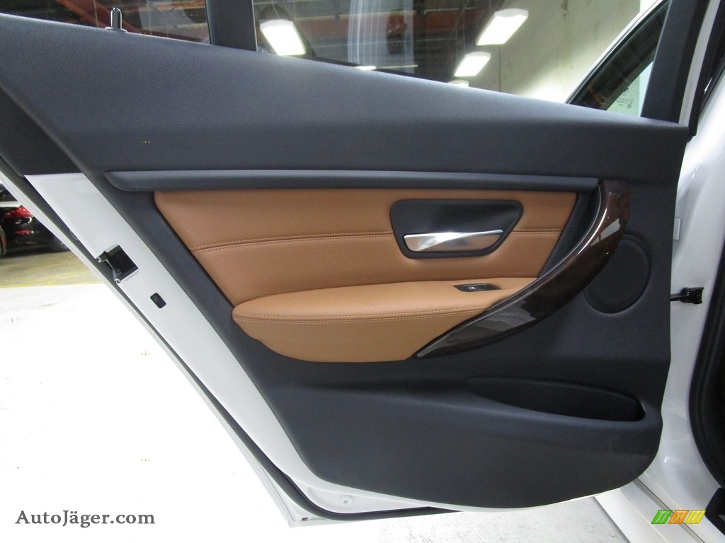 2015 3 Series 328i xDrive Sedan - Mineral White Metallic / Saddle Brown photo #11