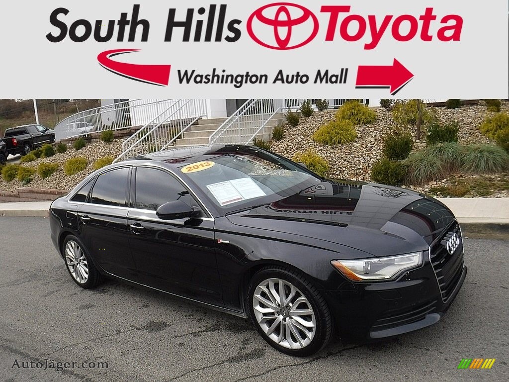 Brilliant Black / Black Audi A6 3.0T quattro Sedan