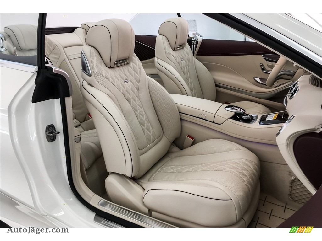 2019 S S 560 Cabriolet - designo Diamond White Metallic / designo Porcelain/Titian Red photo #6