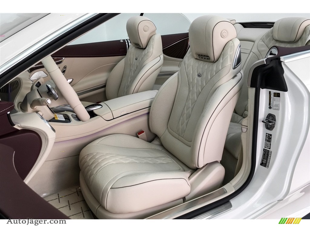 2019 S S 560 Cabriolet - designo Diamond White Metallic / designo Porcelain/Titian Red photo #15