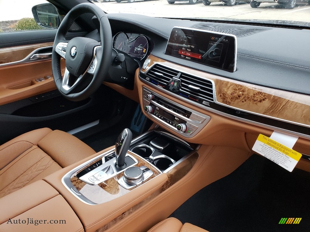 2019 7 Series 750i xDrive Sedan - Carbon Black Metallic / Cognac photo #4