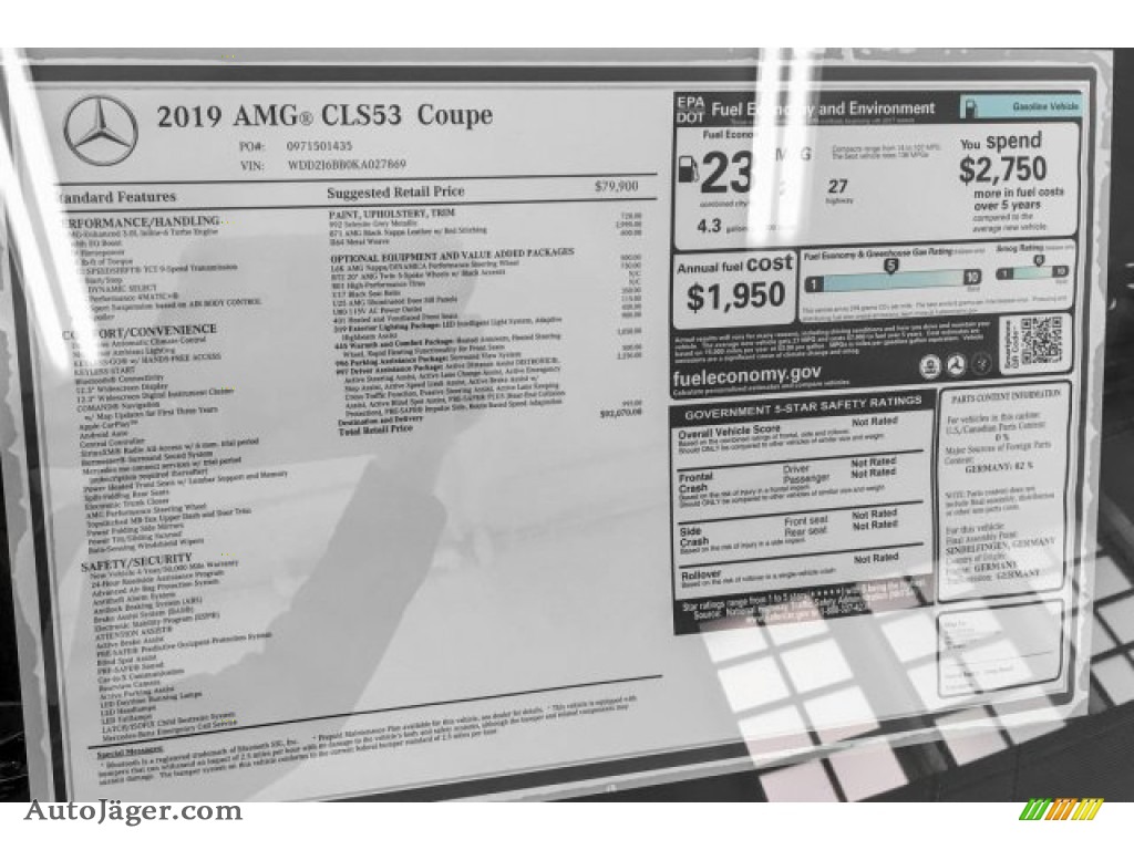 2019 CLS AMG 53 4Matic Coupe - Selenite Grey Metallic / Black photo #10