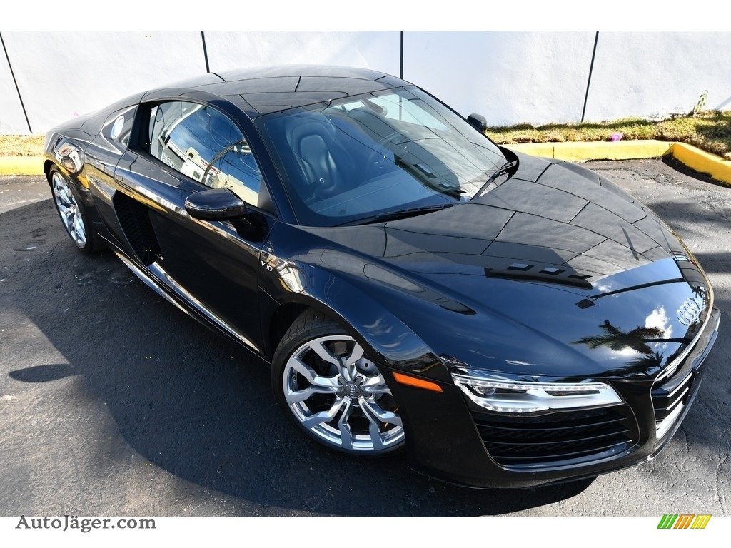 2014 R8 Coupe V10 - Panther Black Crystal / Black photo #1