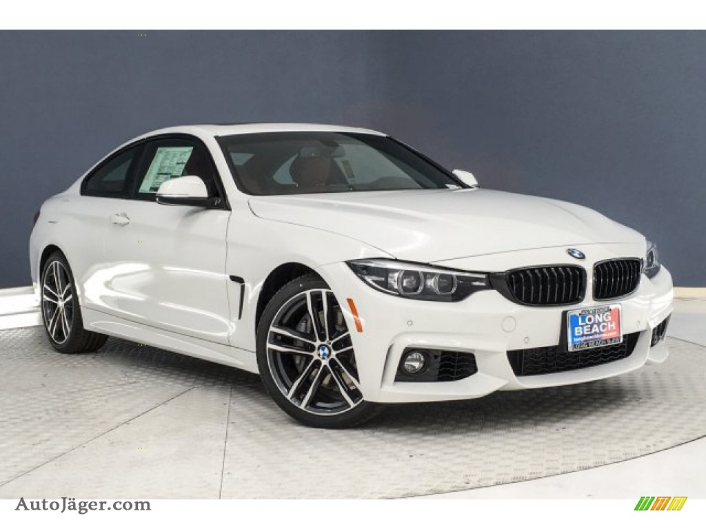 2019 4 Series 440i Coupe - Alpine White / Coral Red photo #12