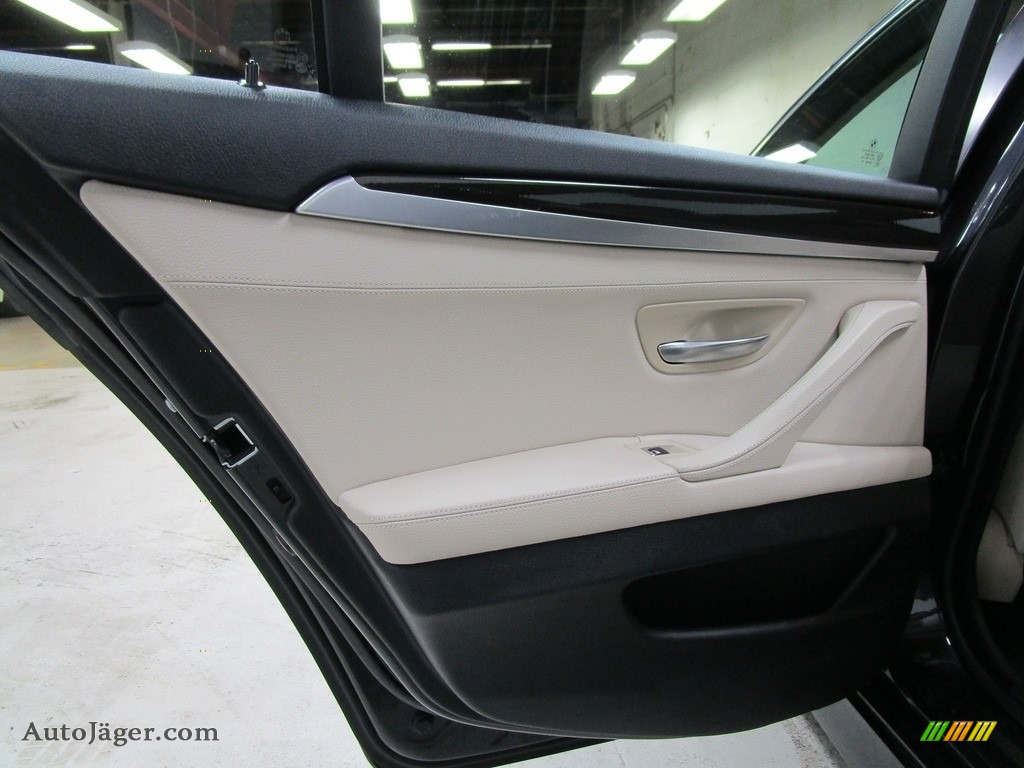 2013 5 Series 528i xDrive Sedan - Dark Graphite Metallic II / Oyster/Black photo #10
