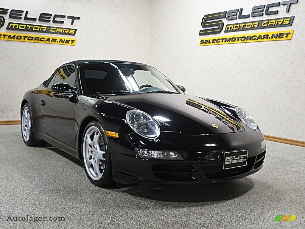 2007 911 Carrera S Cabriolet - Black / Black photo #3