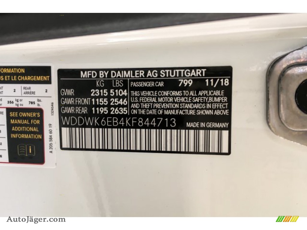 2019 C 43 AMG 4Matic Cabriolet - designo Diamond White Metallic / Magma Grey/Black photo #11