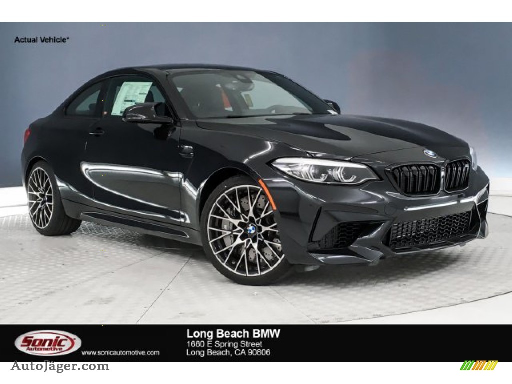 Black Sapphire Metallic / Black w/Orange Stitching BMW M2 Competition Coupe