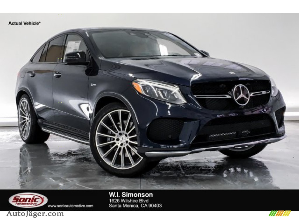 2019 GLE 43 AMG 4Matic Coupe Premium Package - Lunar Blue Metallic / Ginger Beige/Black photo #1