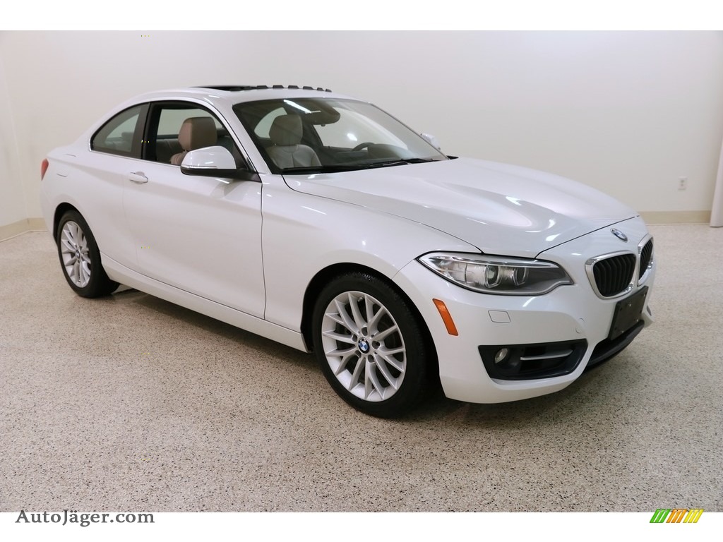 2016 2 Series 228i Coupe - Mineral White Metallic / Oyster photo #1