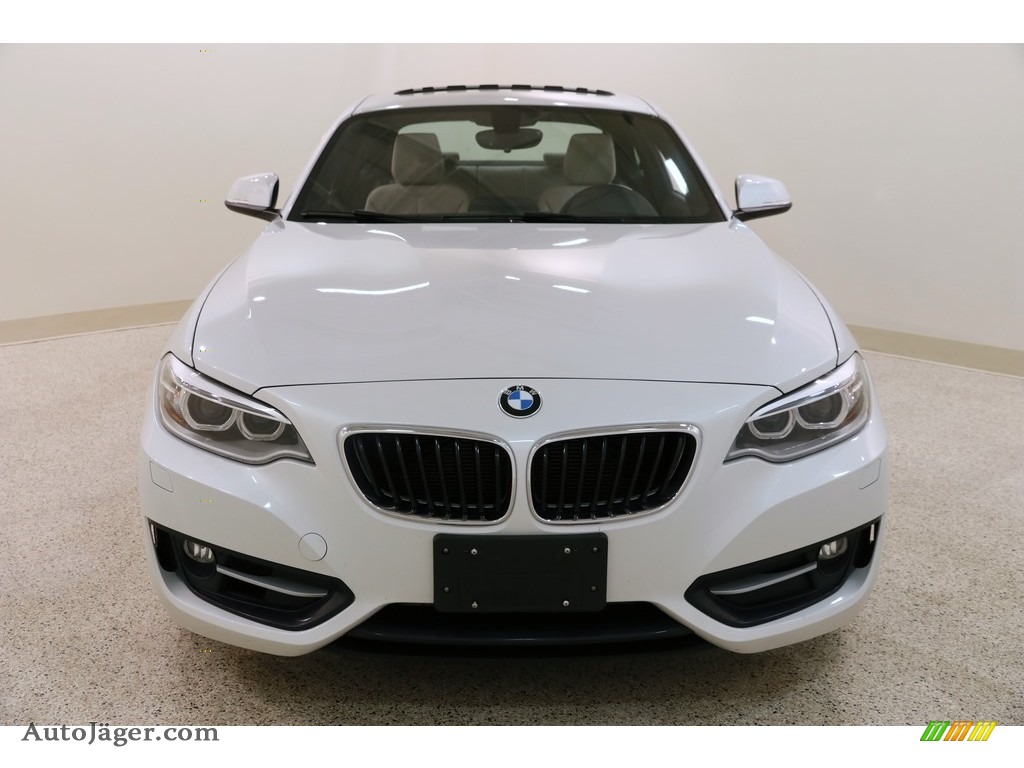 2016 2 Series 228i Coupe - Mineral White Metallic / Oyster photo #2