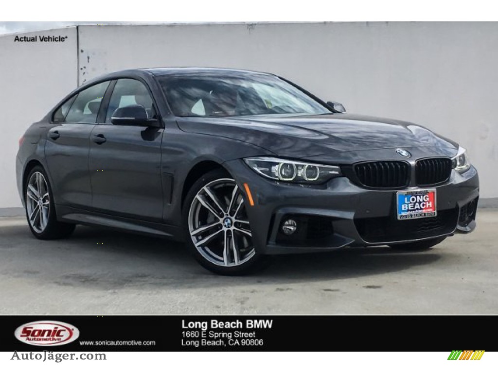 Mineral Grey Metallic / Coral Red BMW 4 Series 440i Gran Coupe