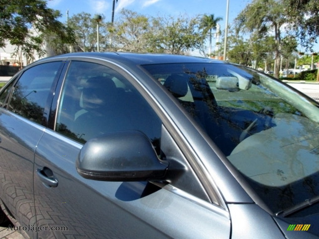 2009 A4 2.0T Premium quattro Sedan - Meteor Grey Pearl Effect / Light Grey photo #28