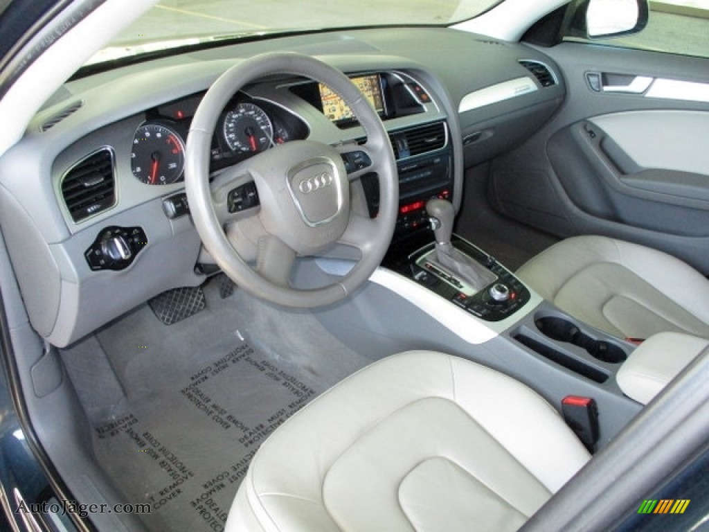 2009 A4 2.0T Premium quattro Sedan - Meteor Grey Pearl Effect / Light Grey photo #72