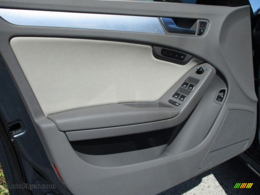 2009 A4 2.0T Premium quattro Sedan - Meteor Grey Pearl Effect / Light Grey photo #77