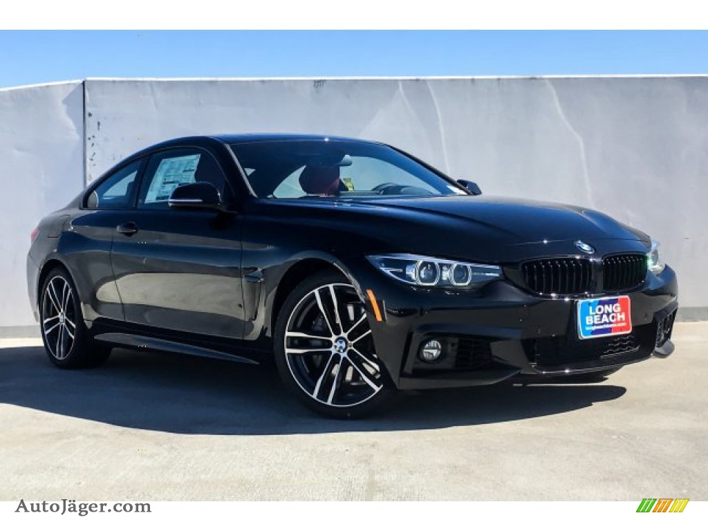 2019 4 Series 440i Coupe - Black Sapphire Metallic / Coral Red photo #12