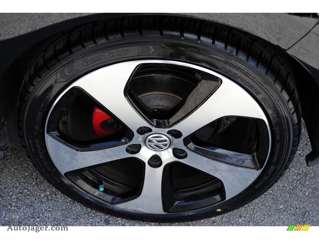 2015 Golf GTI 4-Door 2.0T Autobahn - Deep Black Pearl / Titan Black Leather photo #11