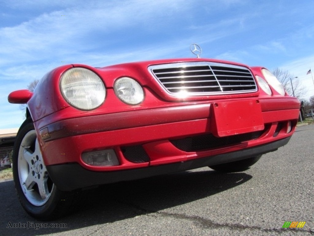 1999 CLK 320 Convertible - Magma Red / Charcoal photo #1