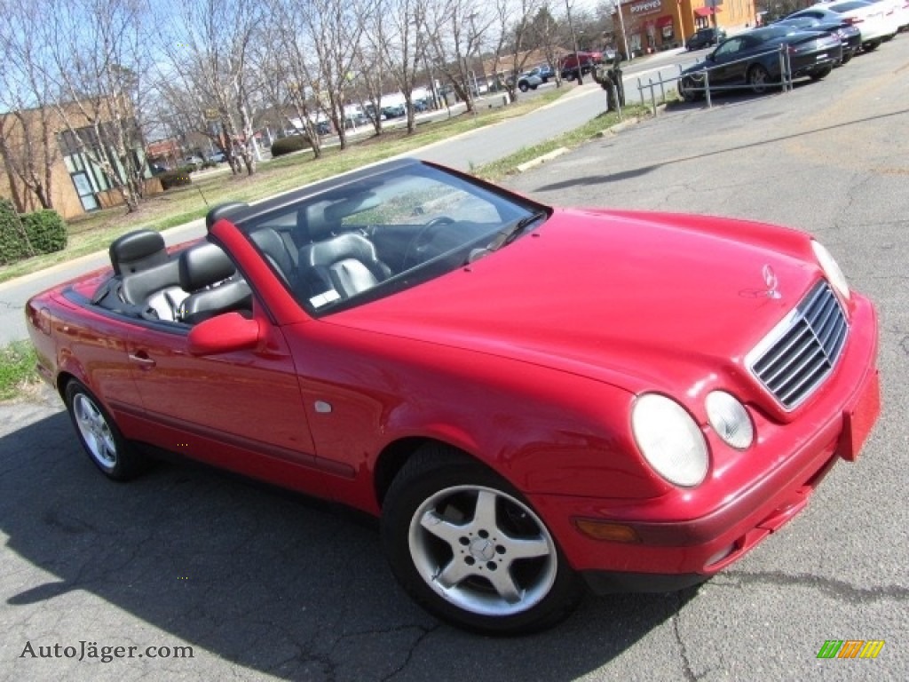 1999 CLK 320 Convertible - Magma Red / Charcoal photo #3