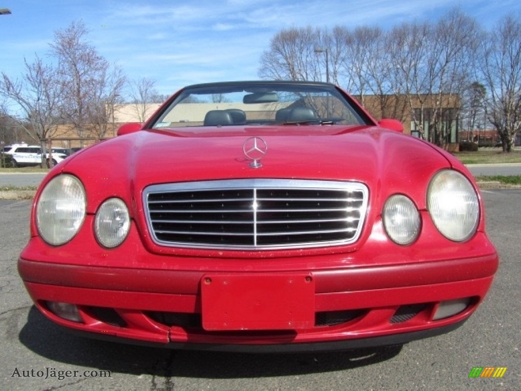 1999 CLK 320 Convertible - Magma Red / Charcoal photo #4
