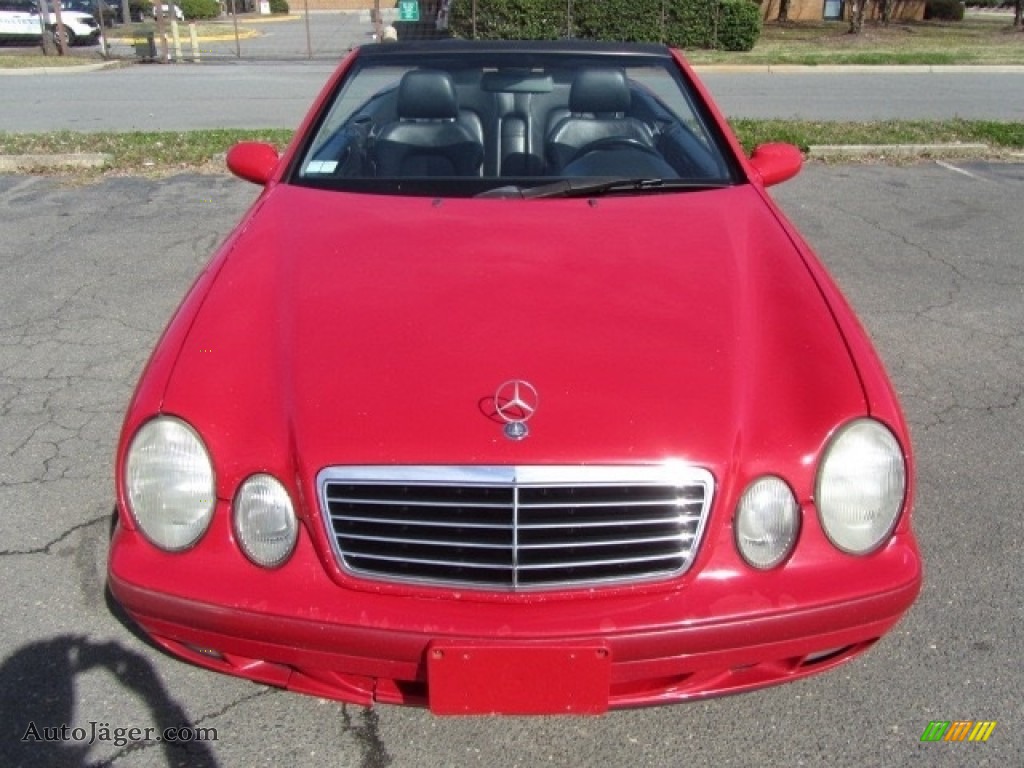 1999 CLK 320 Convertible - Magma Red / Charcoal photo #5