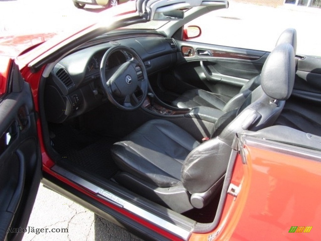 1999 CLK 320 Convertible - Magma Red / Charcoal photo #19