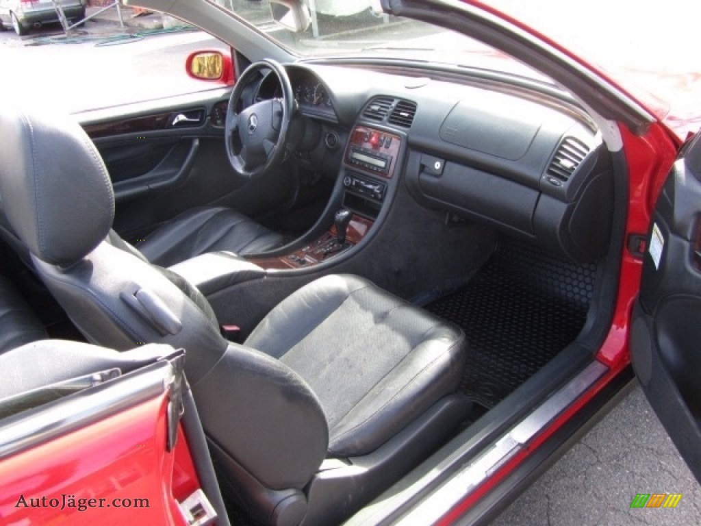 1999 CLK 320 Convertible - Magma Red / Charcoal photo #23