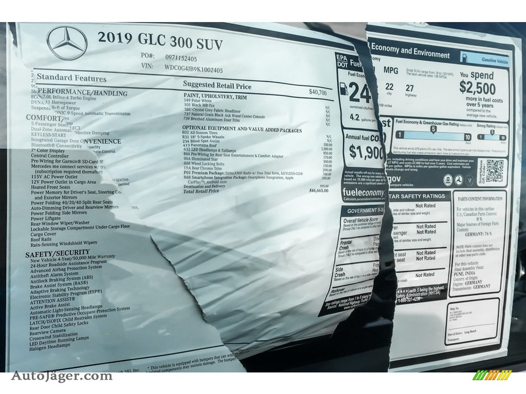 2019 GLC 300 - Polar White / Black photo #10