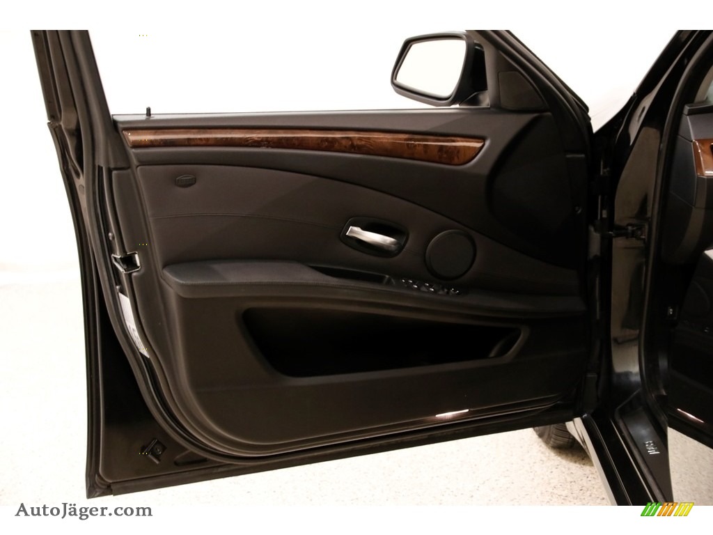 2010 5 Series 535i xDrive Sedan - Black Sapphire Metallic / Black Dakota Leather photo #4