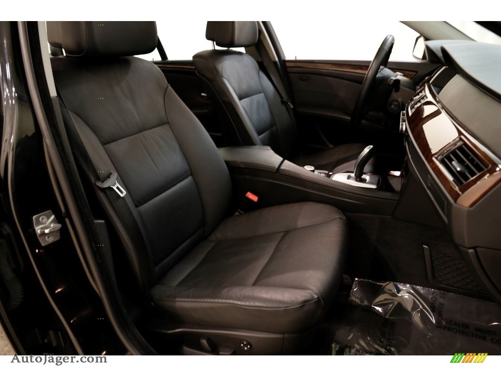 2010 5 Series 535i xDrive Sedan - Black Sapphire Metallic / Black Dakota Leather photo #18