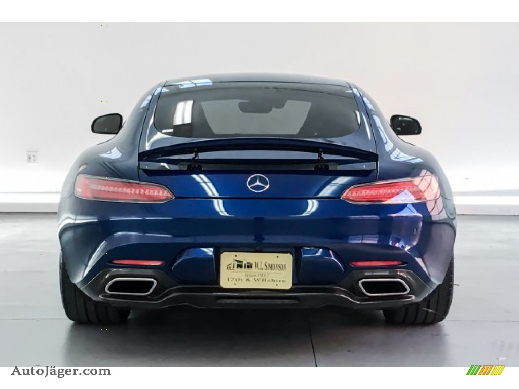 2016 AMG GT S Coupe - Brilliant Blue Metallic / Red Pepper/Black photo #3