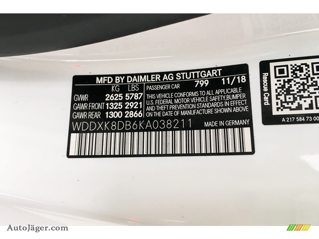 2019 S S 560 Cabriolet - designo Diamond White Metallic / designo Porcelain/Titian Red photo #11